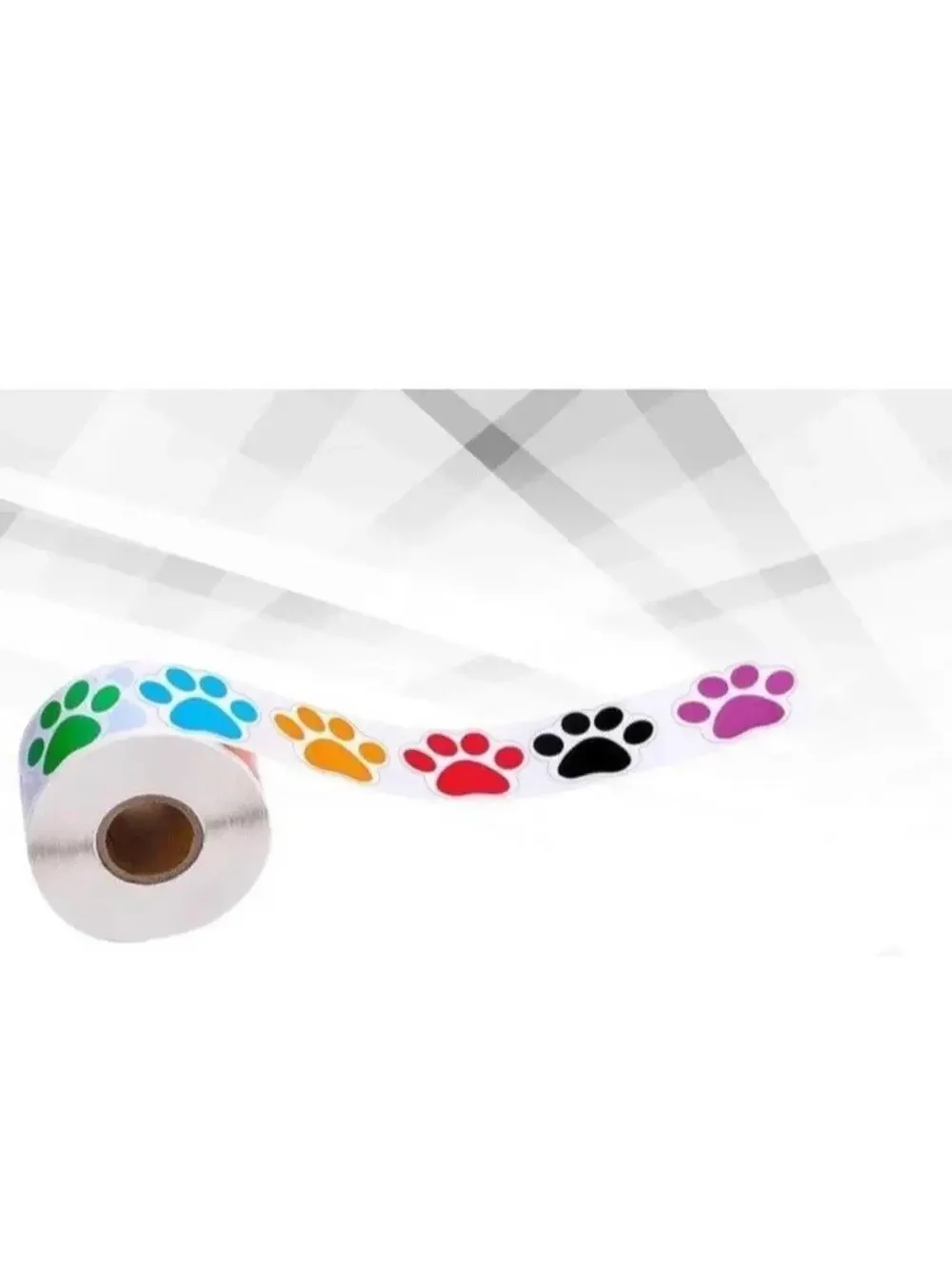 500pc Dog Paw Print Stickers Multicoloured New Animal Paw Prints * Read*